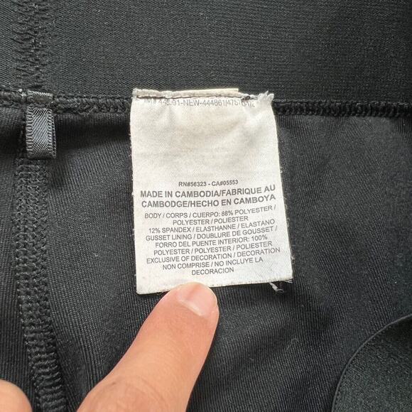 Nike Tights Womens M Medium Black Golf Dri Fit Carbon Heather Pull On Fitted - Picture 6 of 10